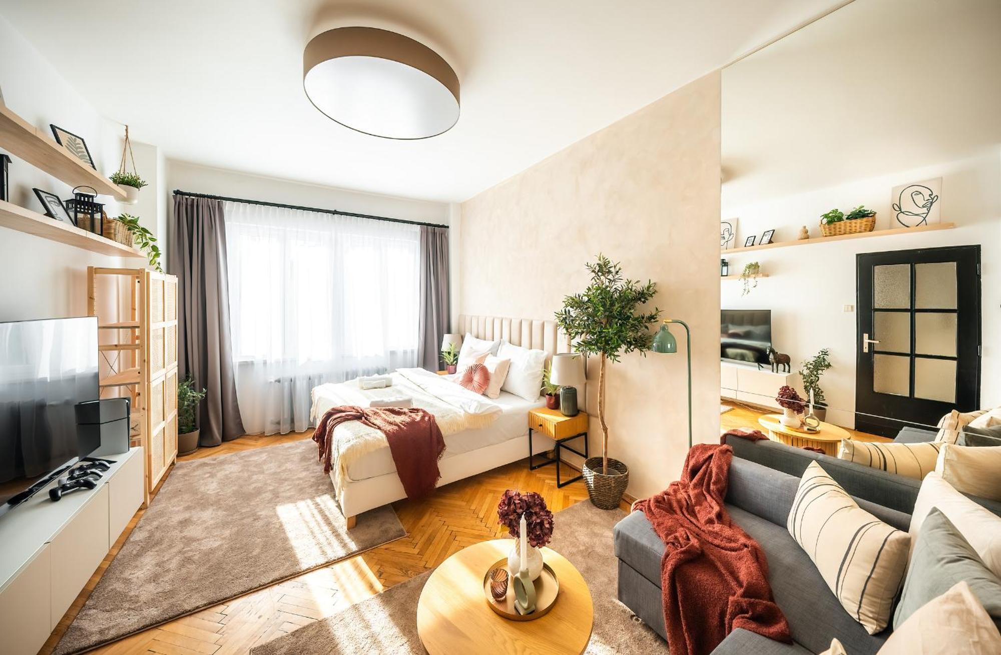 2Br 1,5Bath Chic City Suite Near Wenceslas Square Praga Exterior foto
