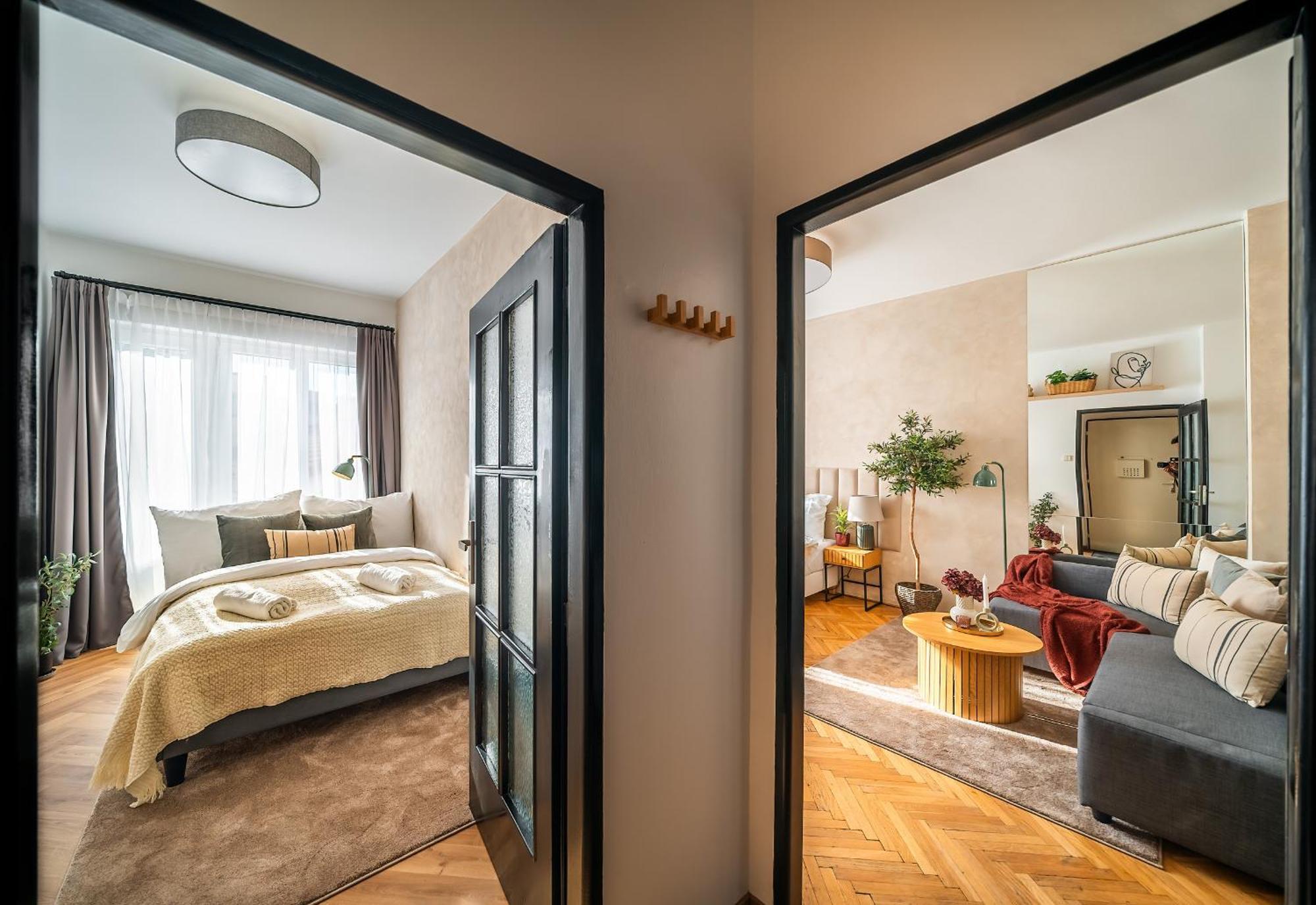 2Br 1,5Bath Chic City Suite Near Wenceslas Square Praga Exterior foto